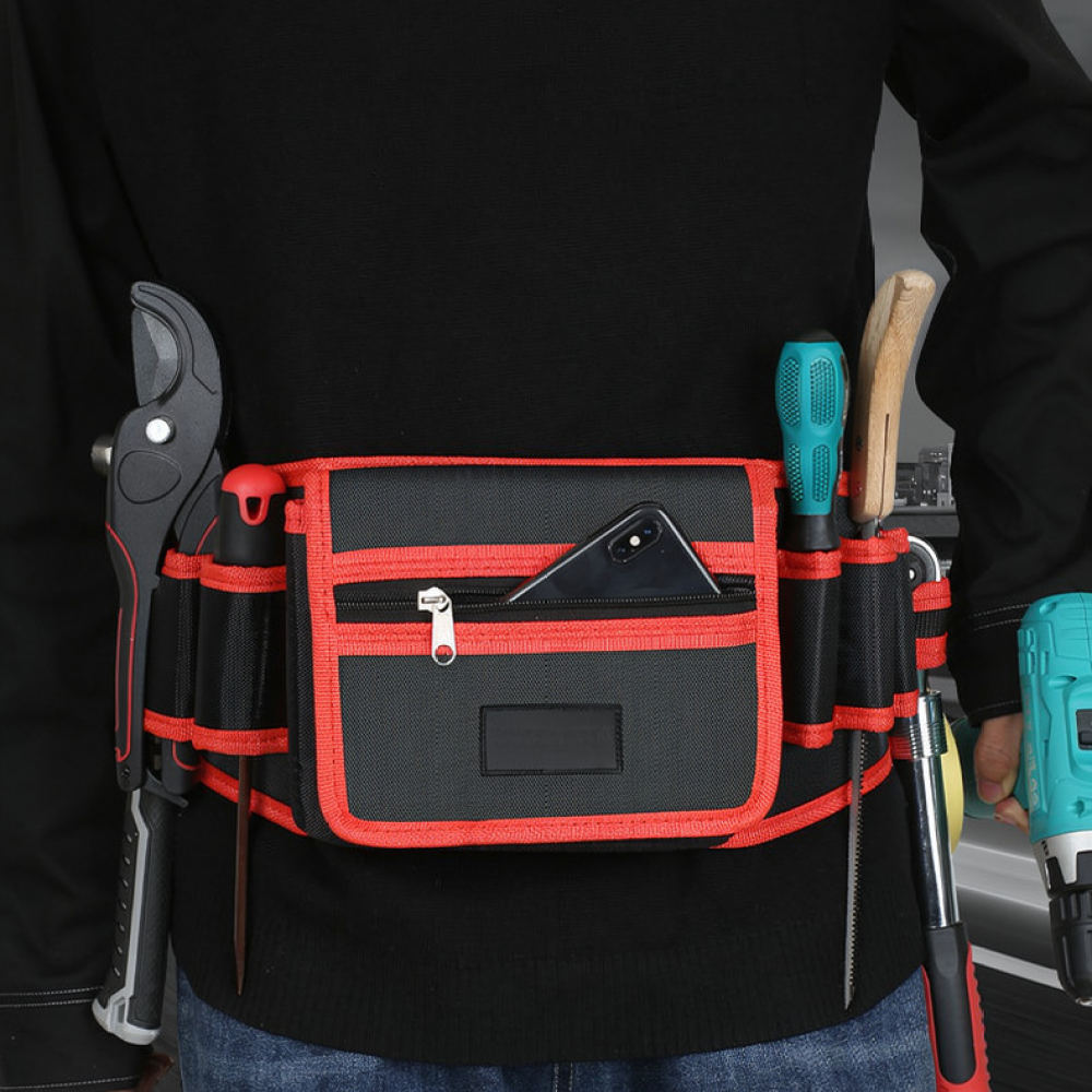 Wear Resistant Tool Waist Pouc - Heavy Equipment Electrician ulasan dan harga