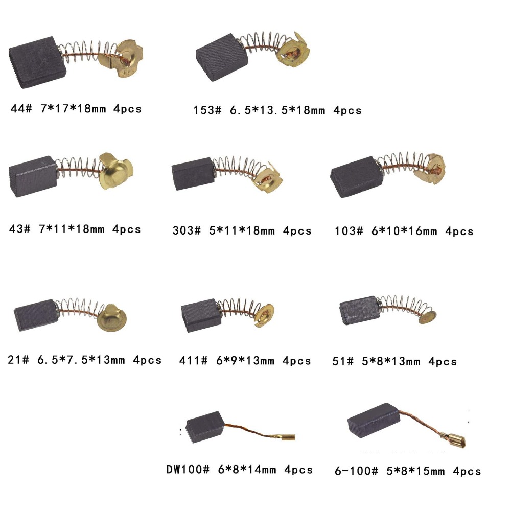 40pcs Heavy Duty Carbon Brush  - Heavy Equipment Grinder ulasan dan harga
